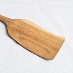 大鍋でもしっかり混ぜられる 天然木のワイドヘラ - サブ3