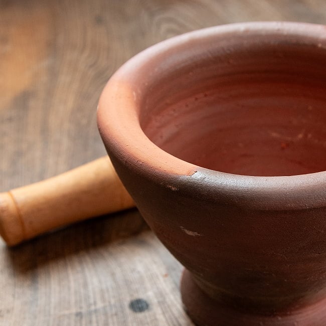 タイのソムタム用臼(クロック・ソムタム 5 - ぽってりとした質感