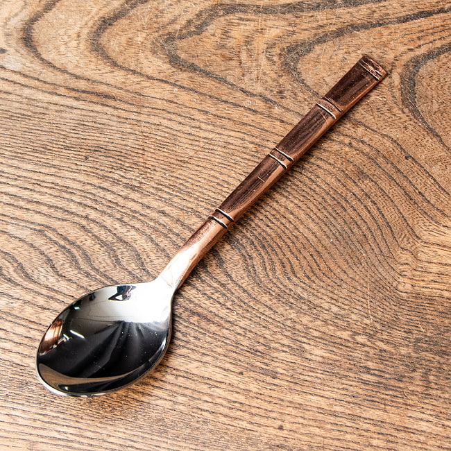 カッパープレートのカレースプーン[17cm] 2 - 角度を変えてみました。