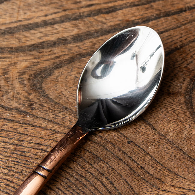 カッパープレートのカレースプーン[17cm] 3 - 使いやすいサイズ感です。