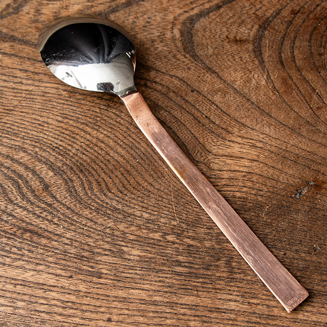 カッパープレートのカレースプーン[17cm] 4 - 裏面の様子です。