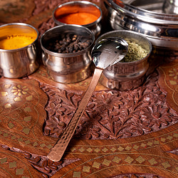 銅装飾槌目仕上げのスプーン[15.3cm] - サブ4