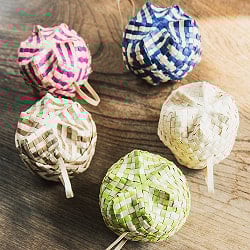 【7cm】プチパンダン - バリのやさしい編みかご - 中 - サブ3