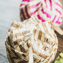 【7cm】プチパンダン - バリのやさしい編みかご - 中 - サブ4