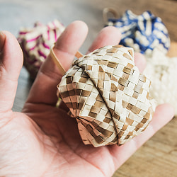 【7cm】プチパンダン - バリのやさしい編みかご - 中 - サブ5