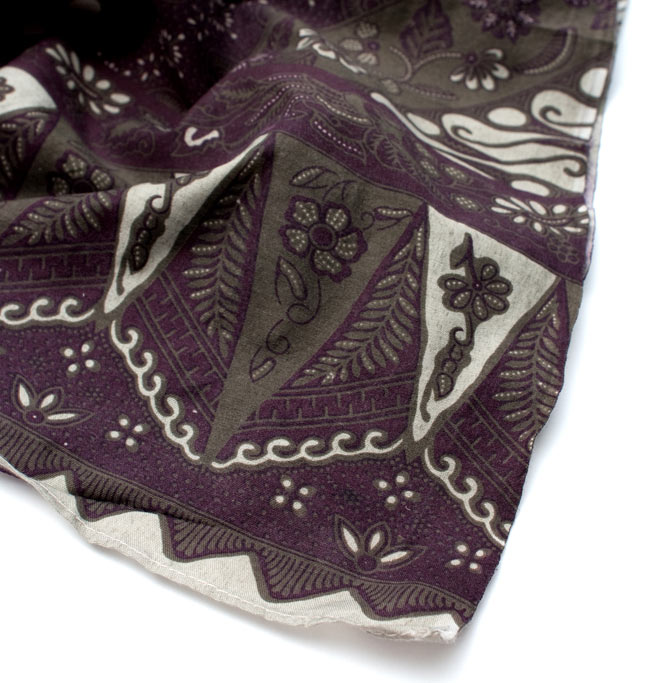 160cm*115cm〕インドネシア伝統！コットンバティック - 老緑・王宮模様