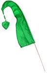 ［グリーン］カラフルプリント - ウンブル・ウンブル（バリのぼり旗）【約50cm】の商品写真