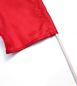 ［レッド］カラフルプリント - ウンブル・ウンブル（バリのぼり旗）【約50cm】 - サブ3