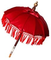 バリの傘(赤) - 70cmの商品写真