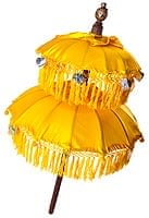 バリの2段の傘(黄色) - 50cmと75cmの商品写真