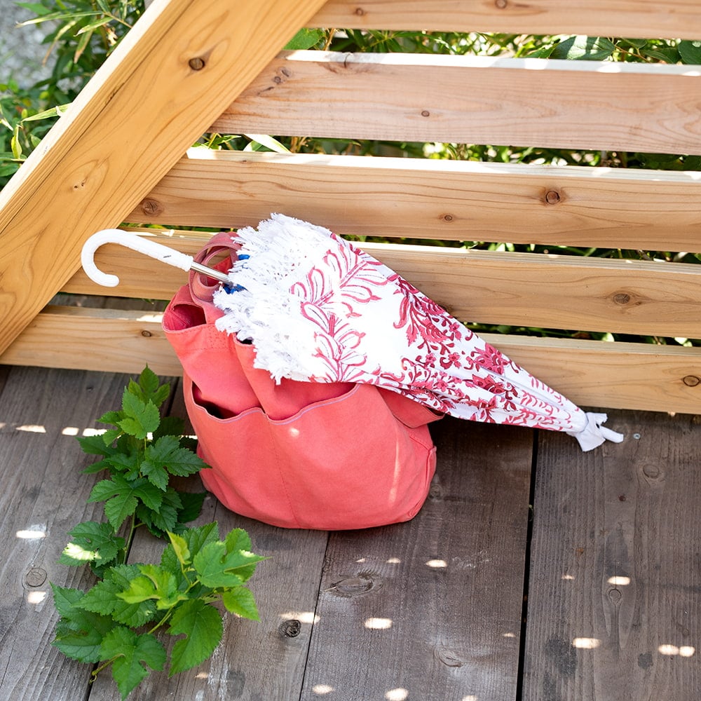 【全6種】木版染のボタニカルアンブレラ 傘・日傘 - 直径69cm程度5枚目の説明写真です