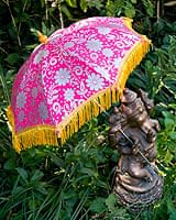 デコレーション用傘 - シルバー・紫の商品写真
