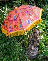 デコレーション用傘 - マルチカラー・オレンジの商品写真
