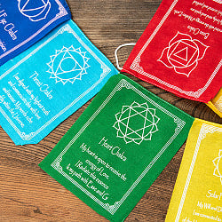 チャクラのタルチョ 15x19cm 160cm程度 - サブ2