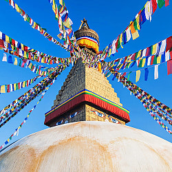 タルチョー【約13cmx約14cm 350cm】　アジアンなフラッグガーランド - サブ5