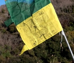 5色の縦型タルチョー【約160cm×50cm】 - サブ2