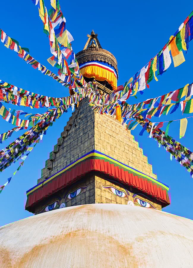 【50本セット】タルチョー【約40cmx約32cm】 8メートル強 11 - 連結して長くすることもできますよ