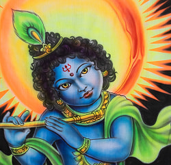 ブラシペイントバティック(ベイビークリシュナ) - サブ3