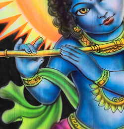 ブラシペイントバティック(ベイビークリシュナ) - サブ4