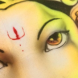 ブラシペイントバティック(ガネーシャ) - サブ5