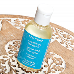 オウロシカ　マッサージオイル　ブルー - Auroshika Aromatherapy Massage Oil - Peppermint & Eucalyptus 60ml - サブ3