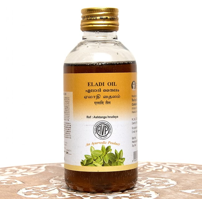 ＡＶＰ　エラディ　オイル[Eladi Oil 200ml]の写真アーユルヴェーダオイル,マッサージオイル,ボディオイル,シロダーラ,オイル,マッサージ,AVP