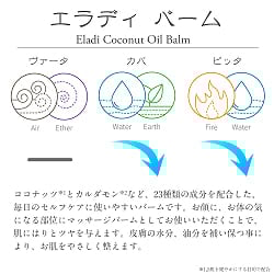 ＡＶＰ　エラディ　バーム - アーユルヴェーダのオイルと蜜蝋のバーム[Eladi Coconut Oil Balm 40g] - サブ5