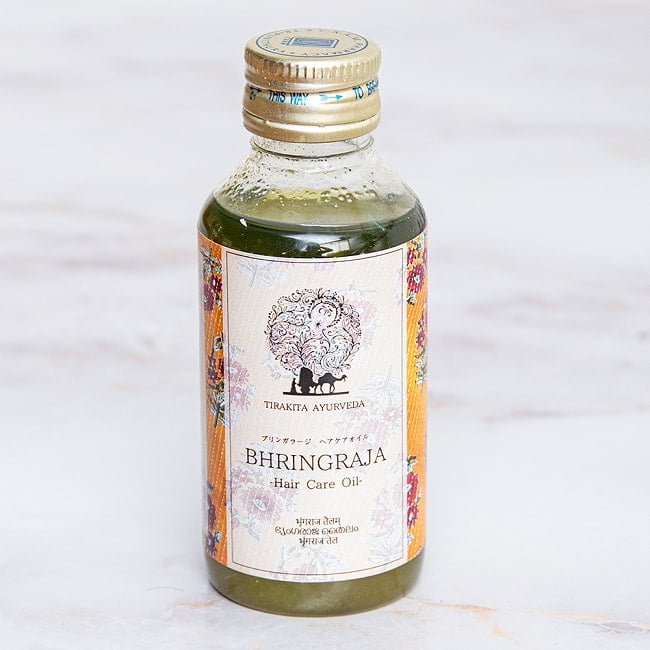 ティラキタ　ブリンガラージ　ヘアケア　オイル[BHRINGRAJA Hair Oil] 100mlの写真アーユルヴェーダオイル,タイラム,アーユルヴェーダ,マッサージオイル,シロダーラ,オイル,マッサージ,CKKM