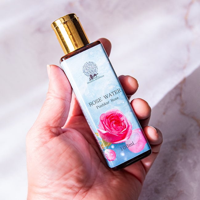 【100ml】便利なスプレータイプ プシュカル ダマスク ローズ ウオーター【生バラだけの化粧水】 4 - 使いやすい100mlサイズです。