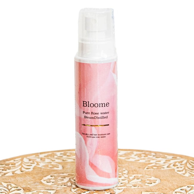 ブルーミー ピュアローズウォーター[Rose Water] - 全身用化粧水 200mlの写真ダマスクローズ,無添加,オイルミスト,マルチケア化粧品,インド、ローズウォーター