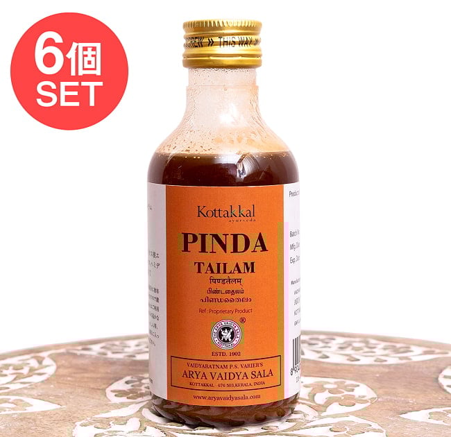 【送料無料・6個セット】ＫＯＴＴＡＫＡＬ　ピンダ　タイラム[Pinda tailam 200ML]の写真セット,アーユルヴェーダオイル,マッサージオイル,シロダーラ,コッタカル,KOTTAKAL,Pinda,tailam,ＫＯＴＴＡＫＡＬ,ピンダ,タイラム