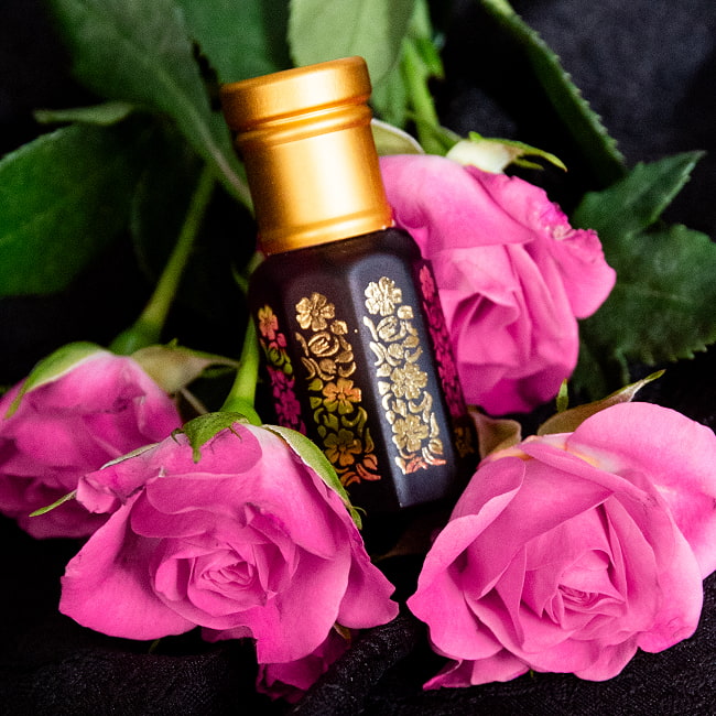 【6個セット】【Superior 】プシュカル　ダマスク　ローズオイル【精油 6ml】 4 - 使い終わったあともインテリアとして素敵なボトルです。