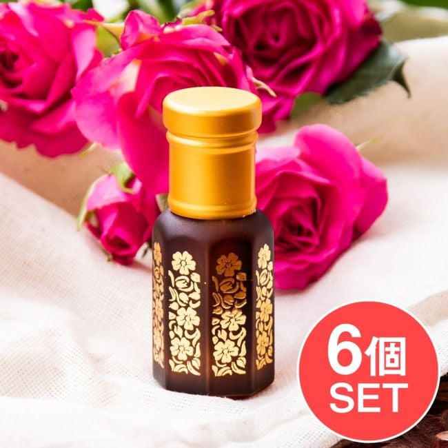 【6個セット】【Superior 】プシュカル　ダマスク　ローズオイル【精油 6ml】の写真セット,ローズ,ローズオイル,薔薇油,香水,パヒューム,プシュカル,香油,精油,ローズオットー