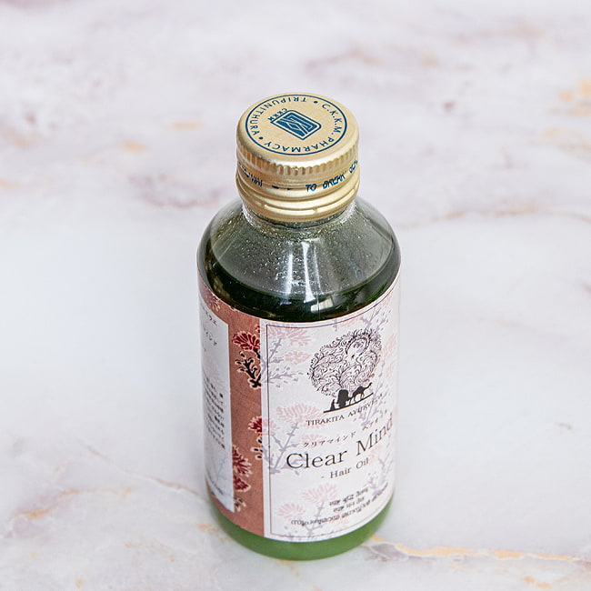 【6個セット】ティラキタ　クリア　マインド　ヘア　オイル[Clear Mind Hair Oil - Brahmi Tailam] 100ml 4 - 斜めから撮影しました