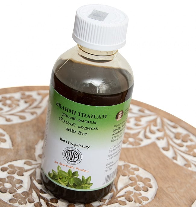 【送料無料・6個セット】AVP　ブランミー　タイラム[Brahmi Thailam 200ml] 4 - 別の面から撮影しました
