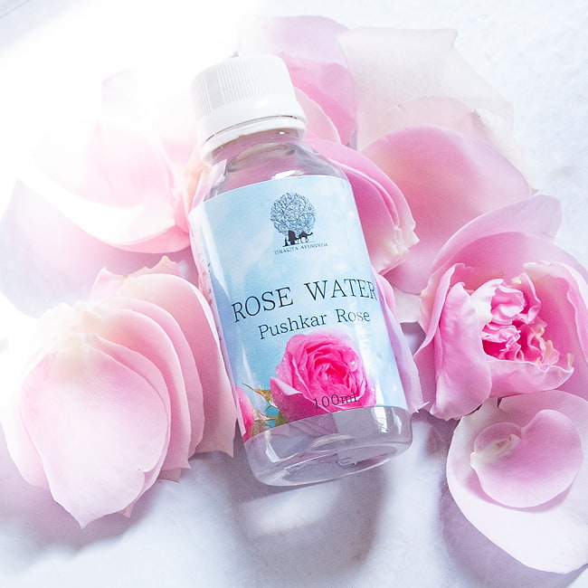 【100ml x 10個セット】プシュカル ダマスク ローズウォーター【化粧水】 3 - 斜めから撮影しました