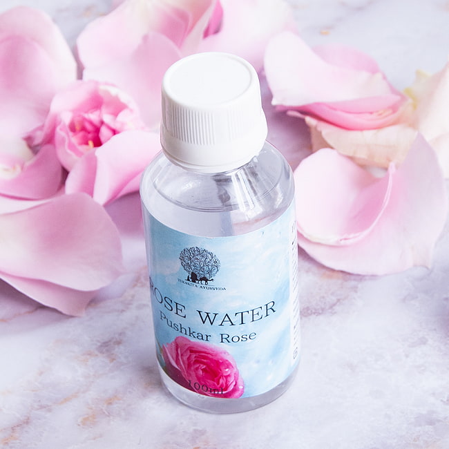 【100ml x 10個セット】プシュカル ダマスク ローズウォーター【化粧水】 4 - 裏面です