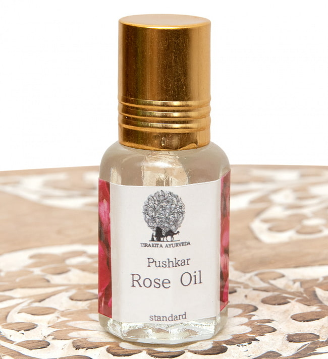 【送料無料・5個セット】プシュカル ダマスク ローズオイル【Standard 6ml 香油・香水】 4 - ボトルだけを撮影しました