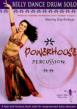 [DVD]Powerhouse Percussion:A Fast and Furious Belly Dance Drum Solo - Ziva Emtiyaz(DVD-BELLY-275)