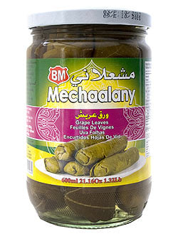 【6個セット】塩水漬ブドウの葉 -  Salt water Grape Leaves 【B.Mechaalany＆Sons】の写真