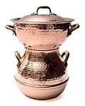 クスクス用鍋 - 銅製　2,0L（2〜3人用）　の商品写真