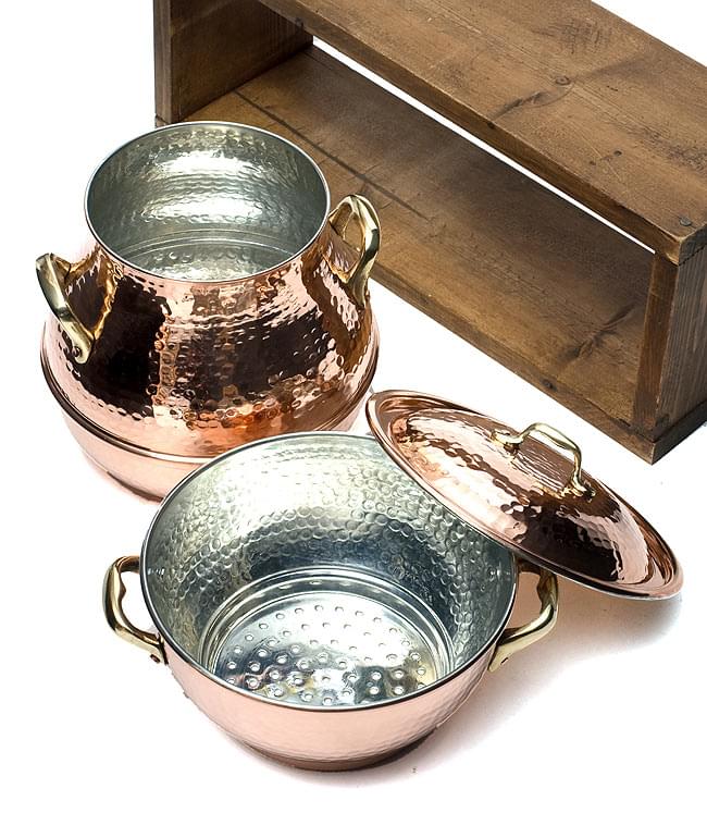 クスクス用鍋 - 銅製 4,0L（4〜6人用） の通販[送料無料] - TIRAKITA.COM