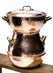 クスクス用鍋 - 銅製 4,0L（4〜6人用） の通販[送料無料] - TIRAKITA.COM