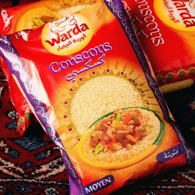 クスクス 中粒 - COUS COUS Middle Grain 500g 【Rose Blanche】 3 - 一人前約100gとして、約4〜5人分のクスクスを作ることが出来ます。