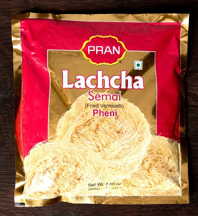 [PRAN]Lacha - バーミセリ（トウモロコシ粉）の写真1枚目です。パッケージの全体写真ですPRAN,Lacha,VARMISELLI,バーミセリ,バングラデッシュ,バミセリ,セヴ,セミヤ