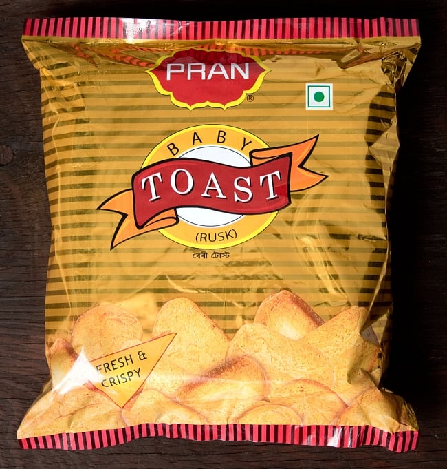 [PRAN]BABY TOAST - バングラデッシュのビスケットの写真PRAN,BABY TOAST,バングラデッシュ,ビスケット,チャイ,スナック