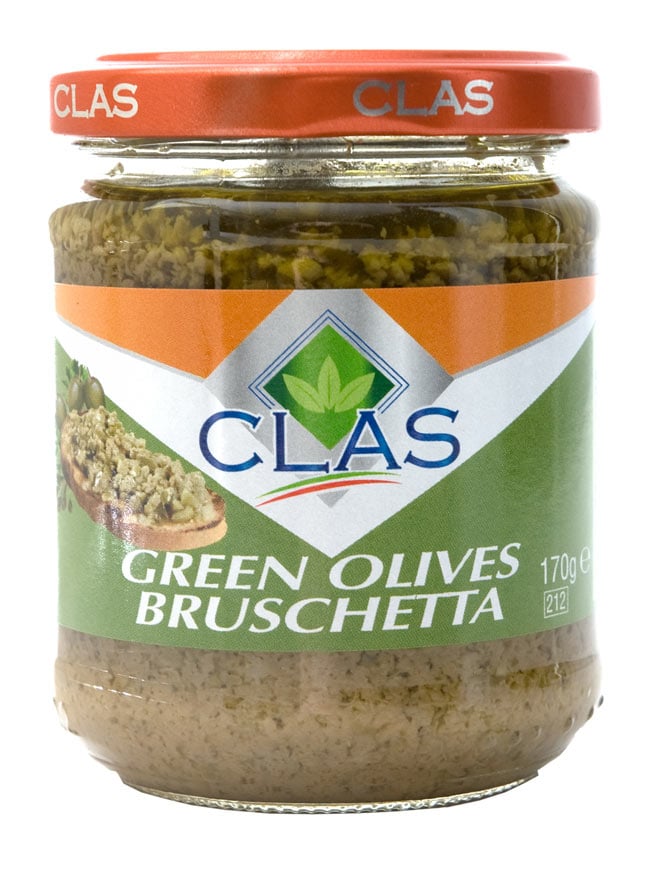 グリーンオリーブのオイル漬け - Green Olives Bruschtta 【CLAS】 の通販 - TIRAKITA.COM
