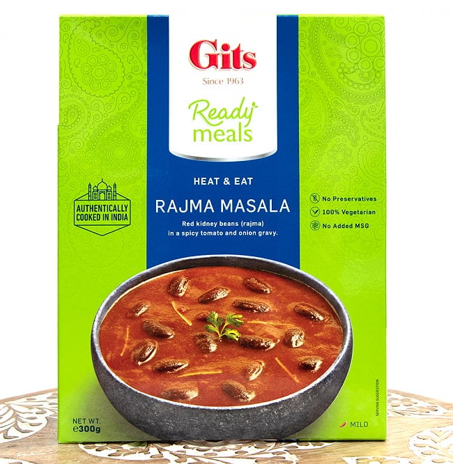 ラジマ マサラ - Rajma Masala - 赤いんげん豆のカレー 【Gits】の写真Gits,インド料理,インド,レトルト,カレー