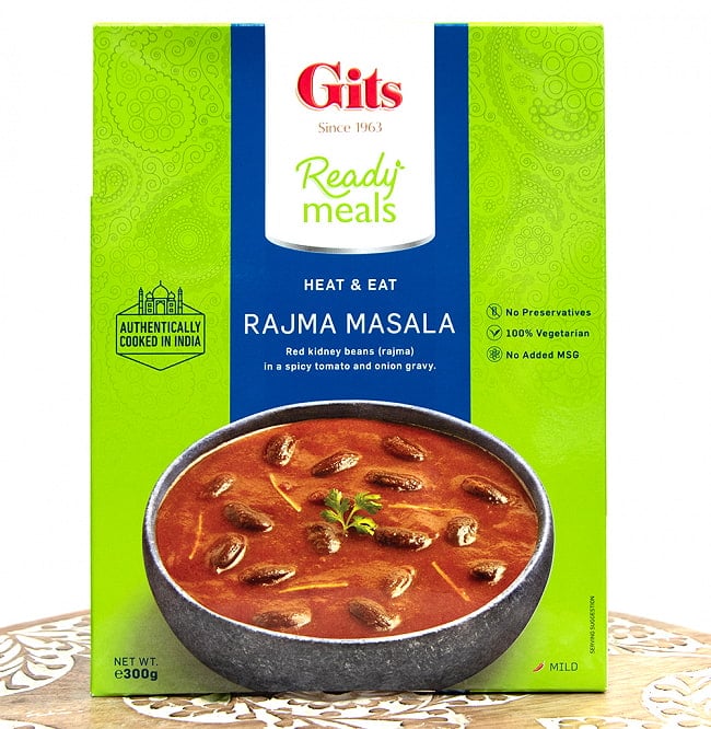 [ワケアリ]ラジマ マサラ - Rajma Masala - 赤いんげん豆のカレー 【Gits】の写真1枚目です。Gits,インド料理,インド,レトルト