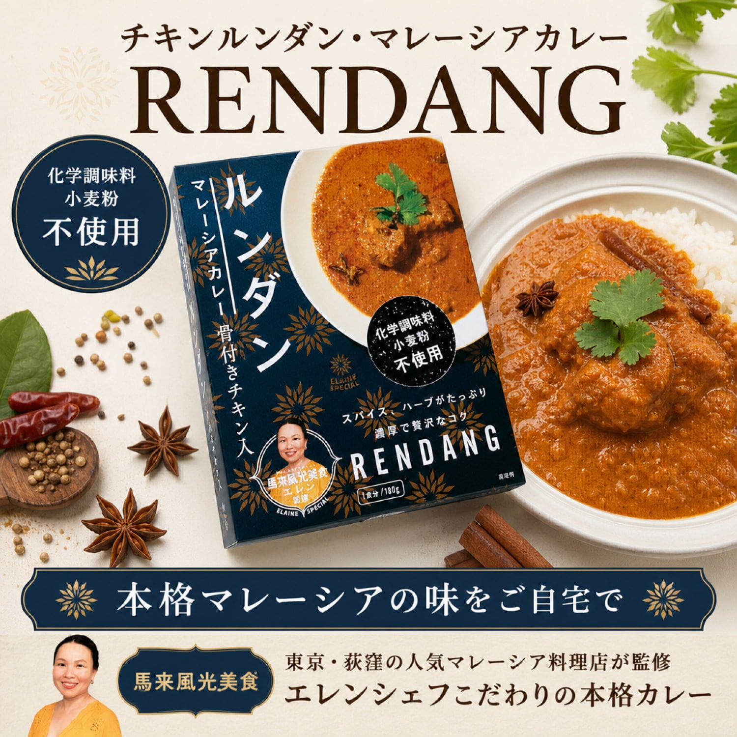 チキンルンダン・マレーシアカレー - RENDANG の通販 - TIRAKITA.COM